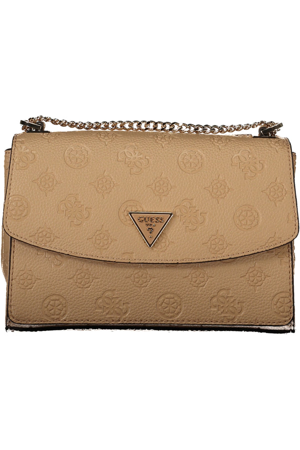 BOLSA DE MULHER GUESS JEANS BEGE