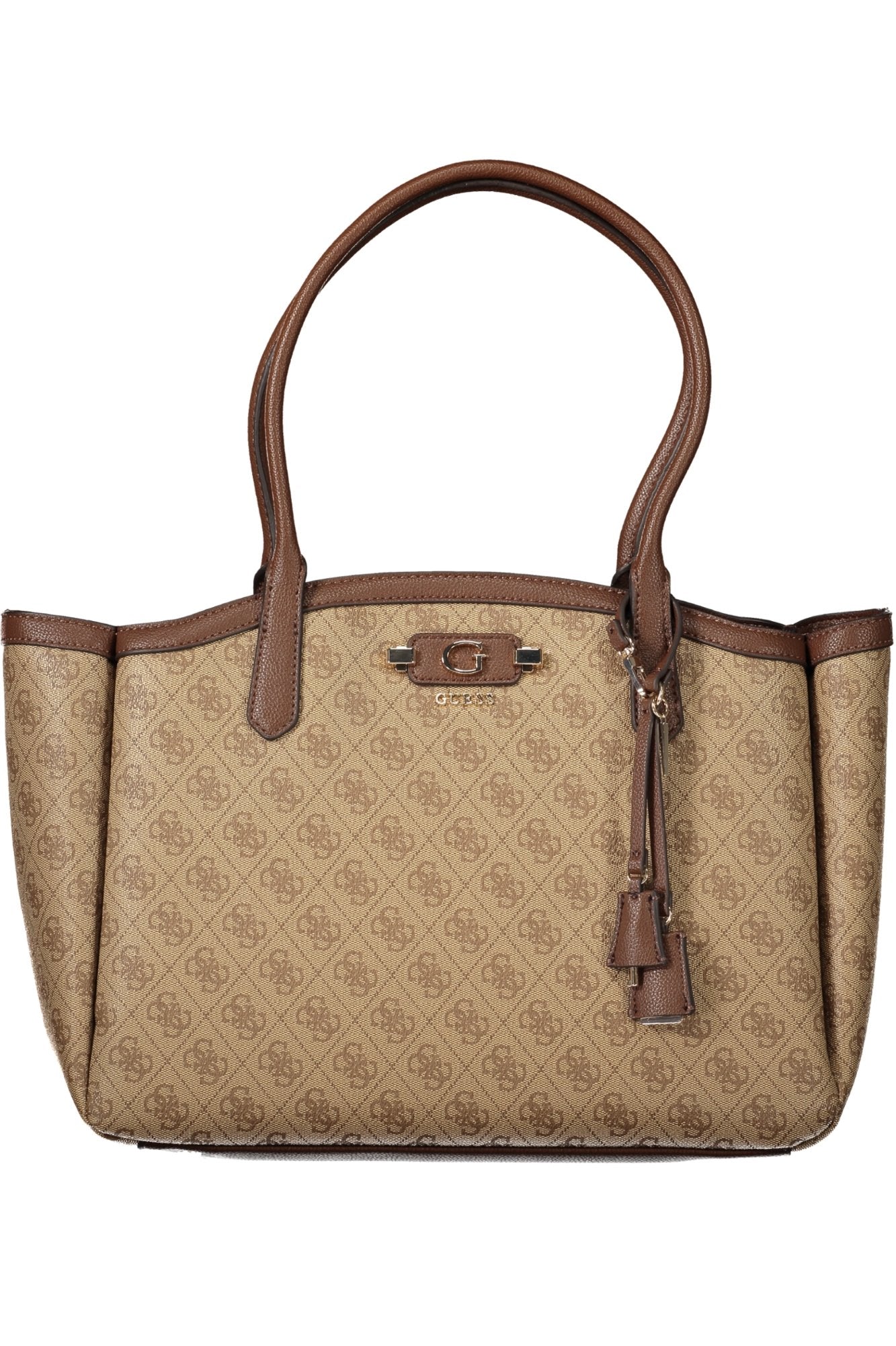 MALA COM ESTAMPADO GUESS JEANS MULHER BEGE