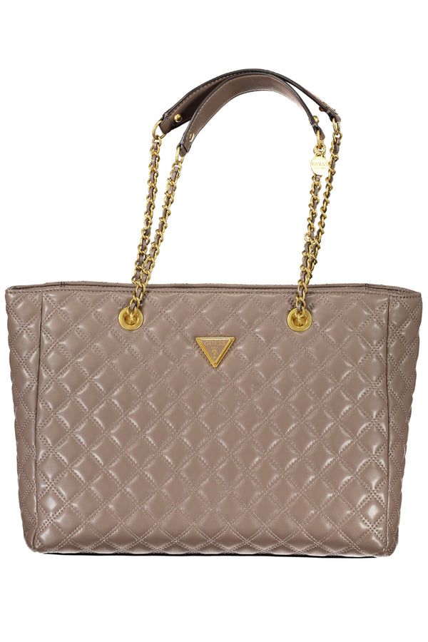 BOLSA DE MULHER GUESS JEANS BEGE