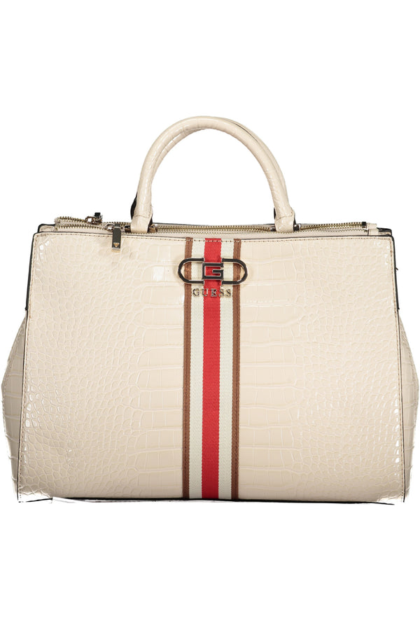 BOLSA DE MULHER GUESS JEANS BEGE