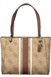 MALA COM ESTAMPADO GUESS JEANS MULHER BEGE