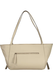 MALA COM FECHO GUESS JEANS MULHER BEGE