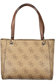 MALA COM ESTAMPADO GUESS JEANS MULHER BEGE
