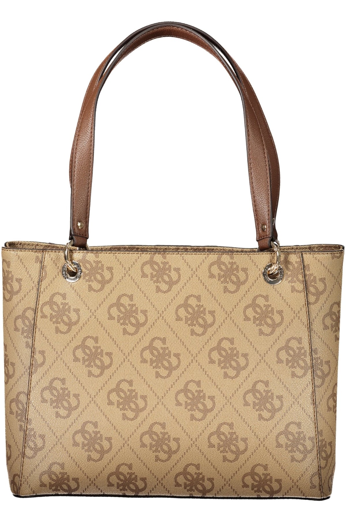 MALA COM ESTAMPADO GUESS JEANS MULHER BEGE