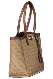 MALA COM ESTAMPADO GUESS JEANS MULHER BEGE