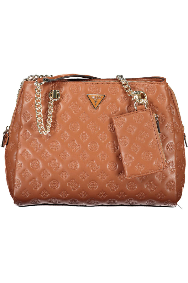 BOLSA DE MULHER GUESS JEANS MARROM