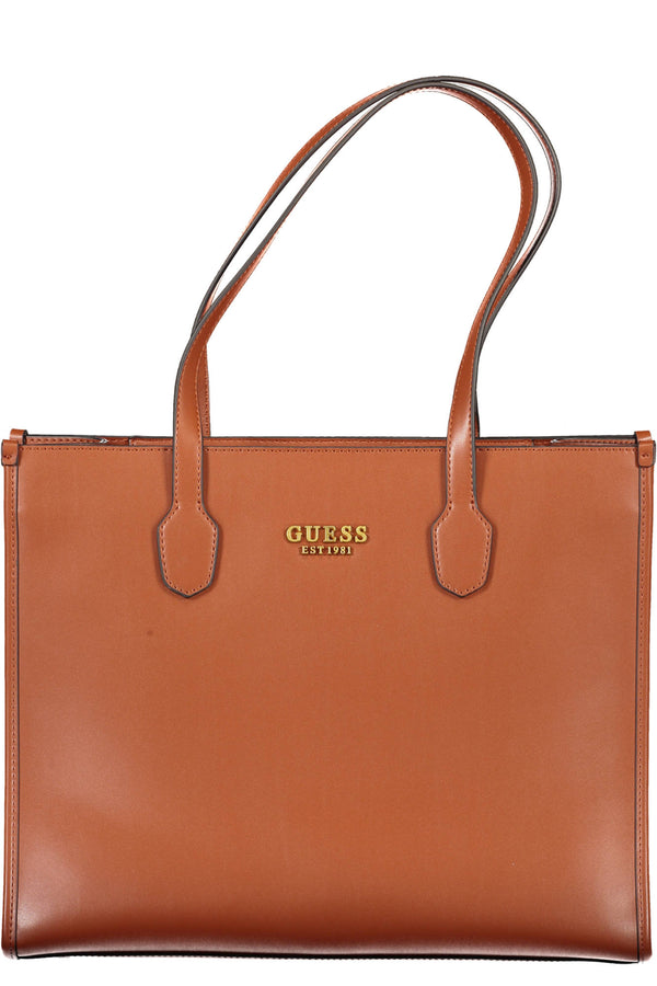BOLSA DE MULHER GUESS JEANS MARROM