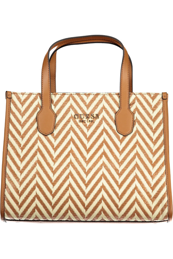 BOLSA DE MULHER GUESS JEANS MARROM