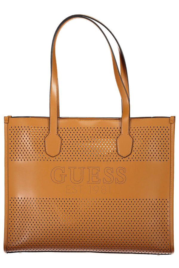 BOLSA DE MULHER GUESS JEANS MARROM