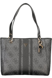 MALA COM ESTAMPADO GUESS JEANS MULHER PRETA
