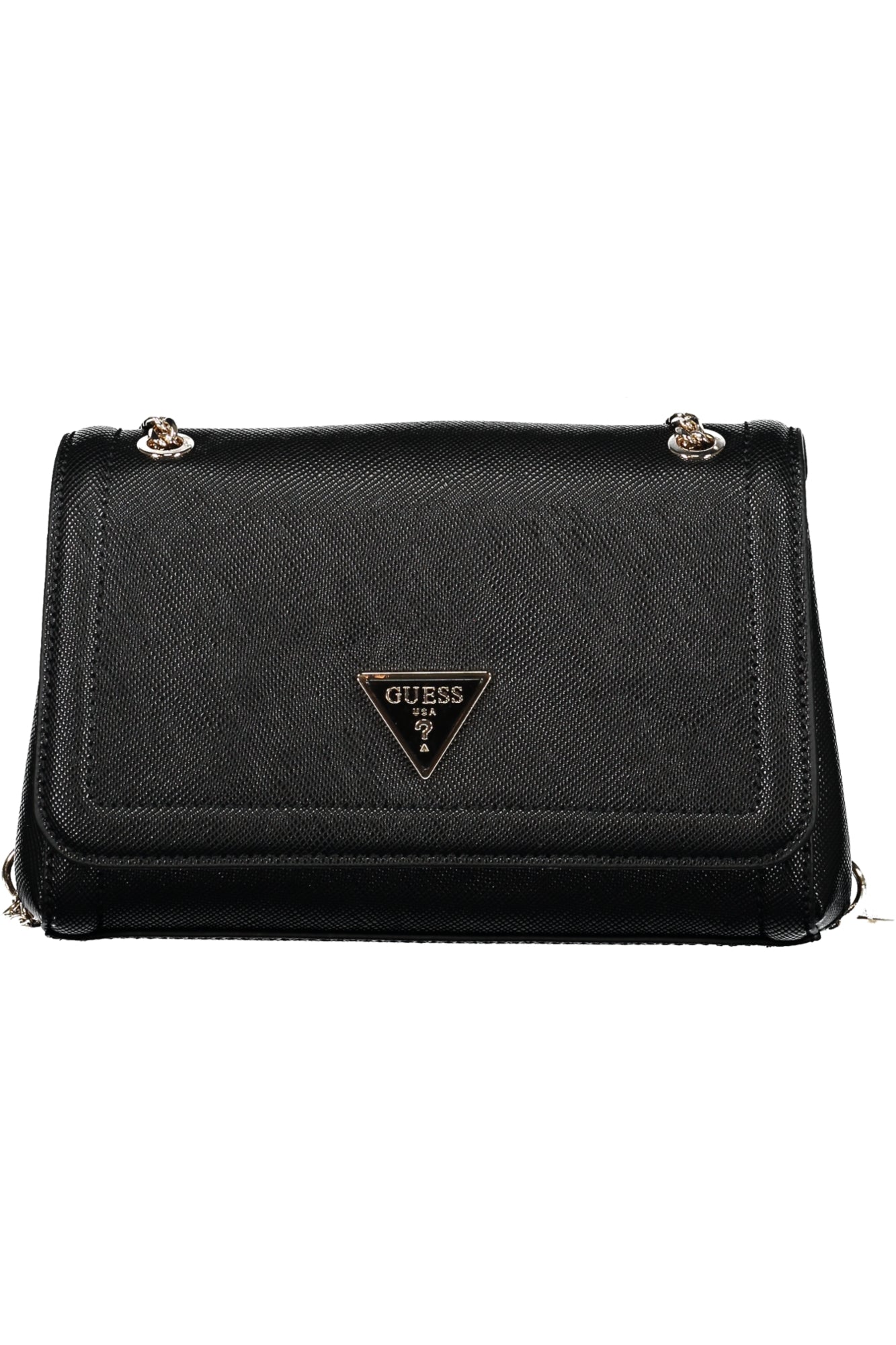 GUESS JEANS BLACK WOMAN'S HANDBAG