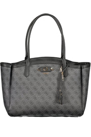 MALA COM ESTAMPADO GUESS JEANS MULHER PRETA