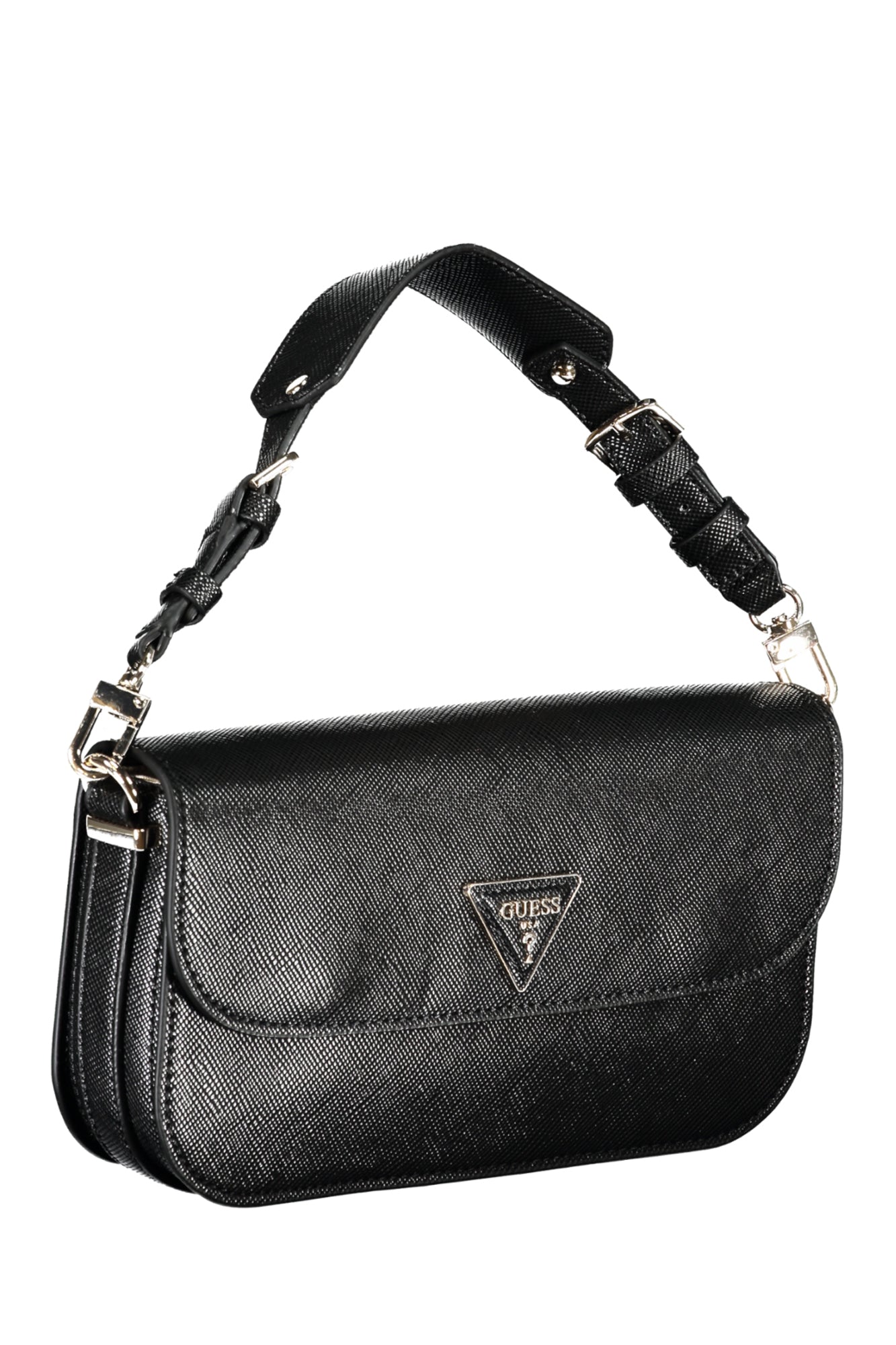 GUESS JEANS BLACK WOMAN'S HANDBAG