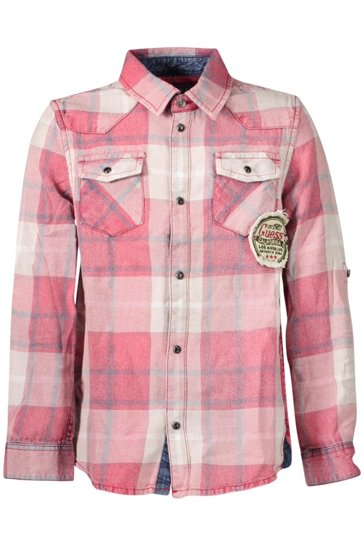 CAMISA EM ALGODÃO GUESS JEANS CRIANÇA VERMELHA