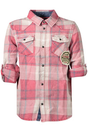 CAMISA EM ALGODÃO GUESS JEANS CRIANÇA VERMELHA