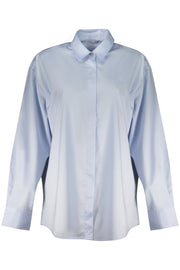 CAMISA EM ALGODÃO GUESS JEANS MULHER AZUL CLARO