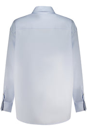 CAMISA EM ALGODÃO GUESS JEANS MULHER AZUL CLARO