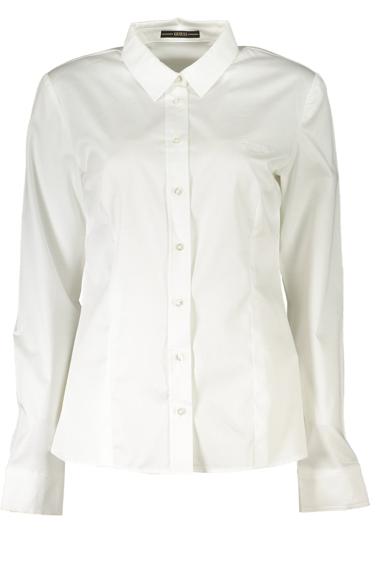 WOMEN'S GUESS JEANS LONG SLEEVE SHIRT WHITE