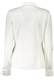 WOMEN'S GUESS JEANS LONG SLEEVE SHIRT WHITE