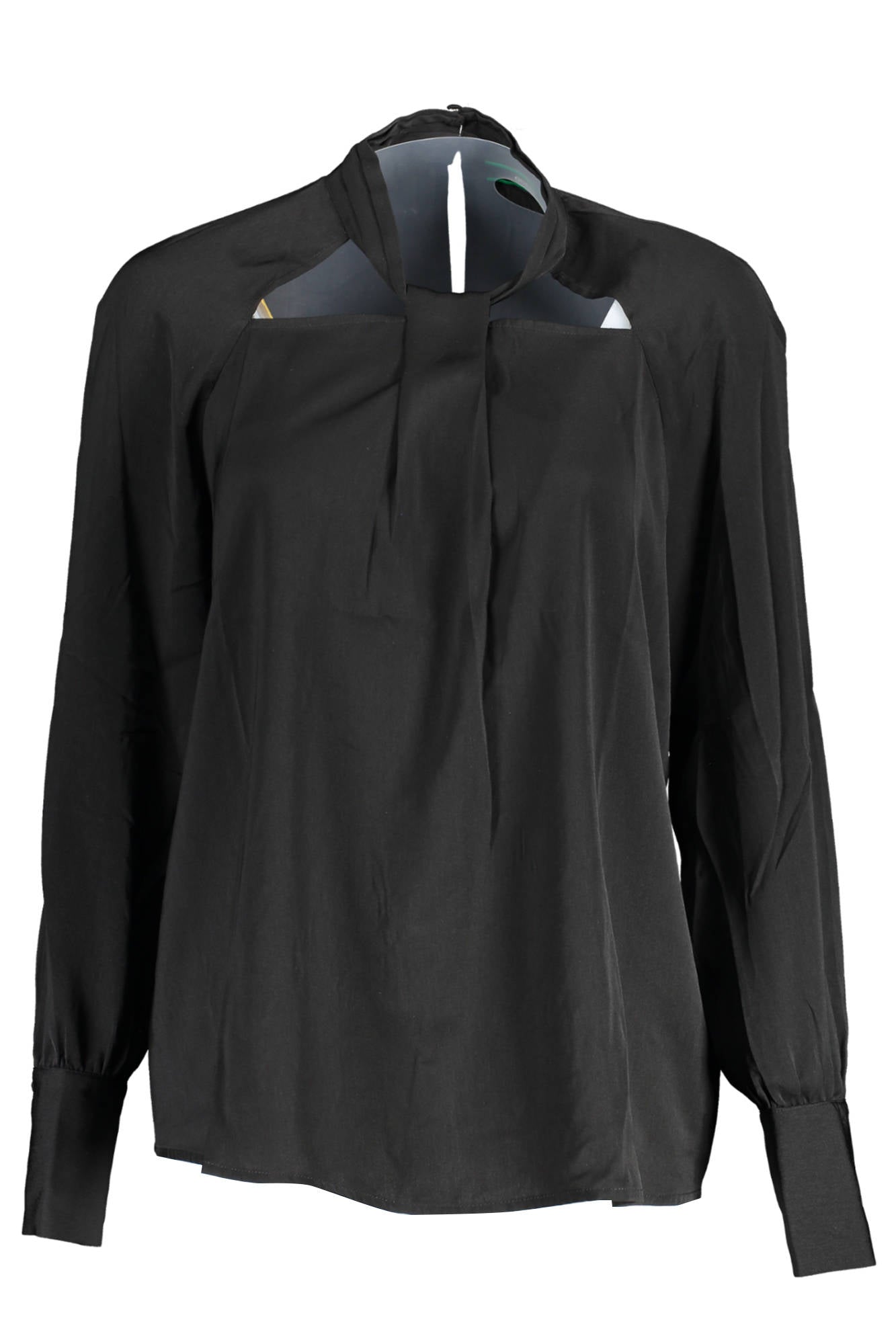 GUESS JEANS BLACK LONG SLEEVE WOMEN'S SHIRT