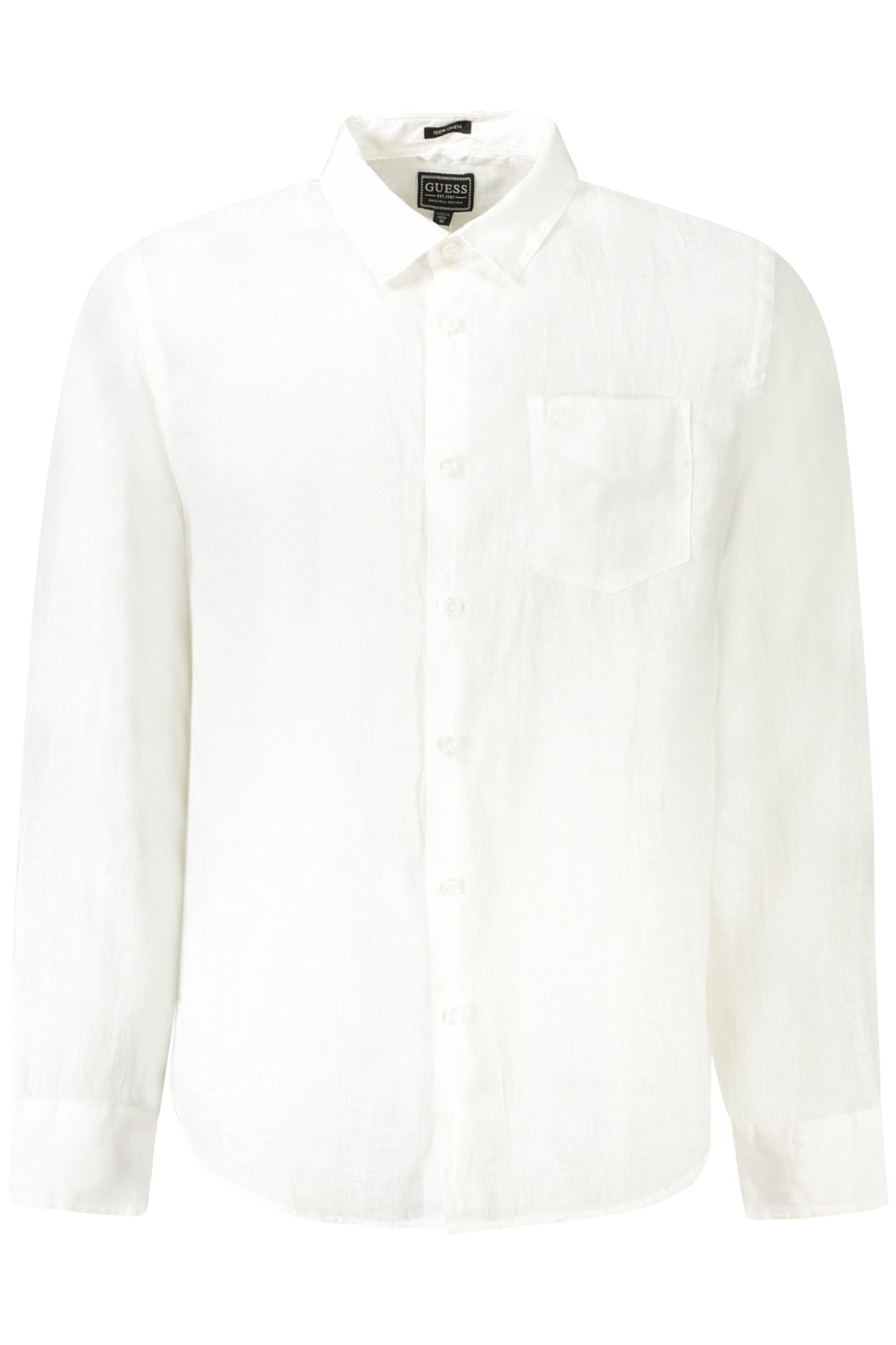 CAMISA EM LINHO GUESS JEANS HOMEM BRANCA
