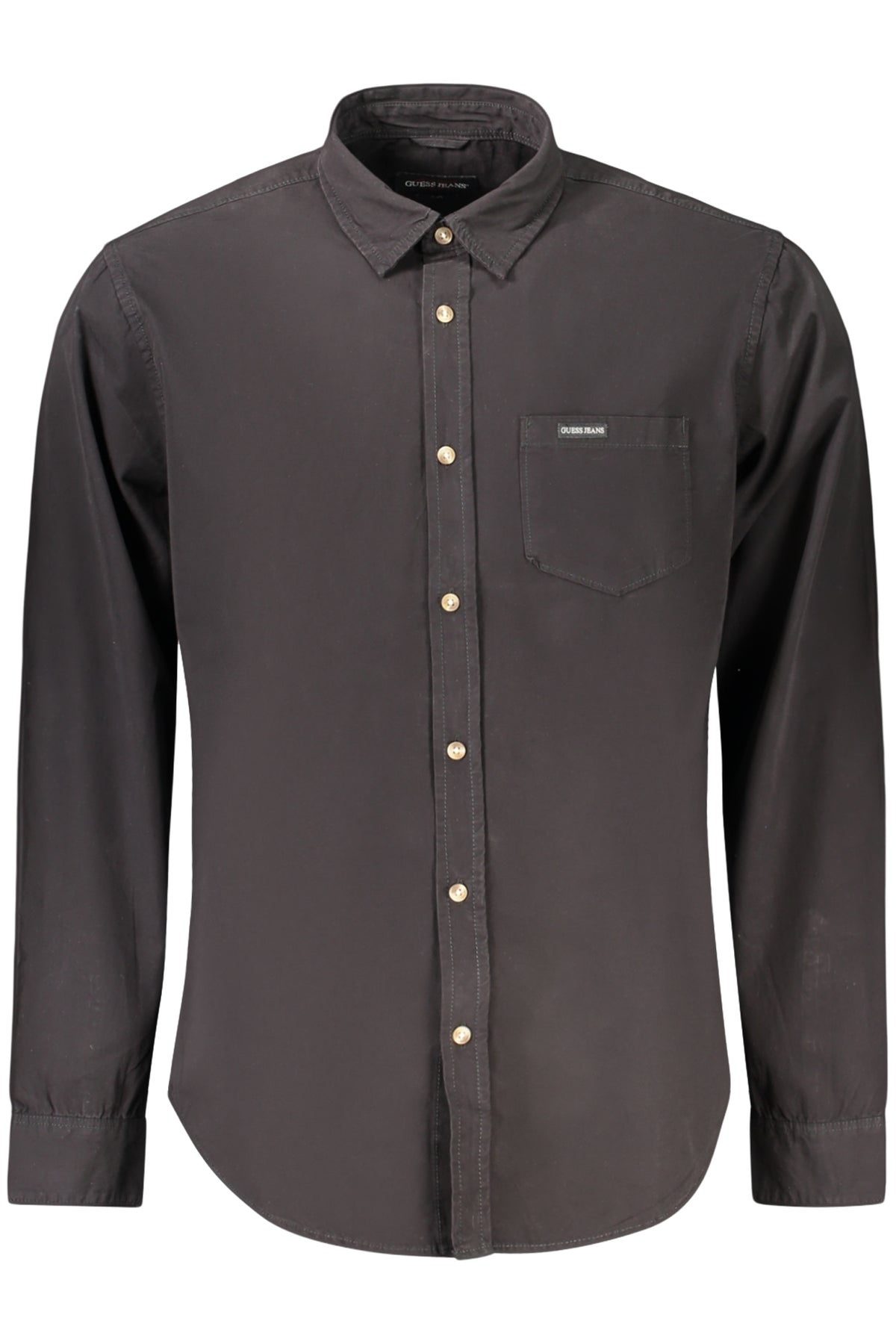 CAMISA EM ALGODÃO GUESS JEANS HOMEM PRETA