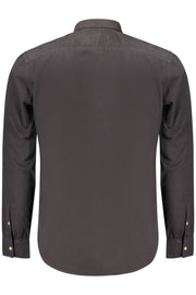 CAMISA EM ALGODÃO GUESS JEANS HOMEM PRETA