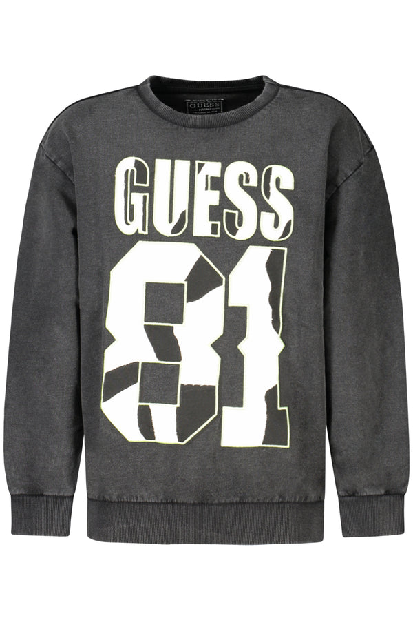 GUESS JEANS SWEATSHIRT SEM ZIP CRIANÇA PRETO