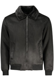 BLUSÃO COM FECHO GUESS JEANS HOMEM PRETO