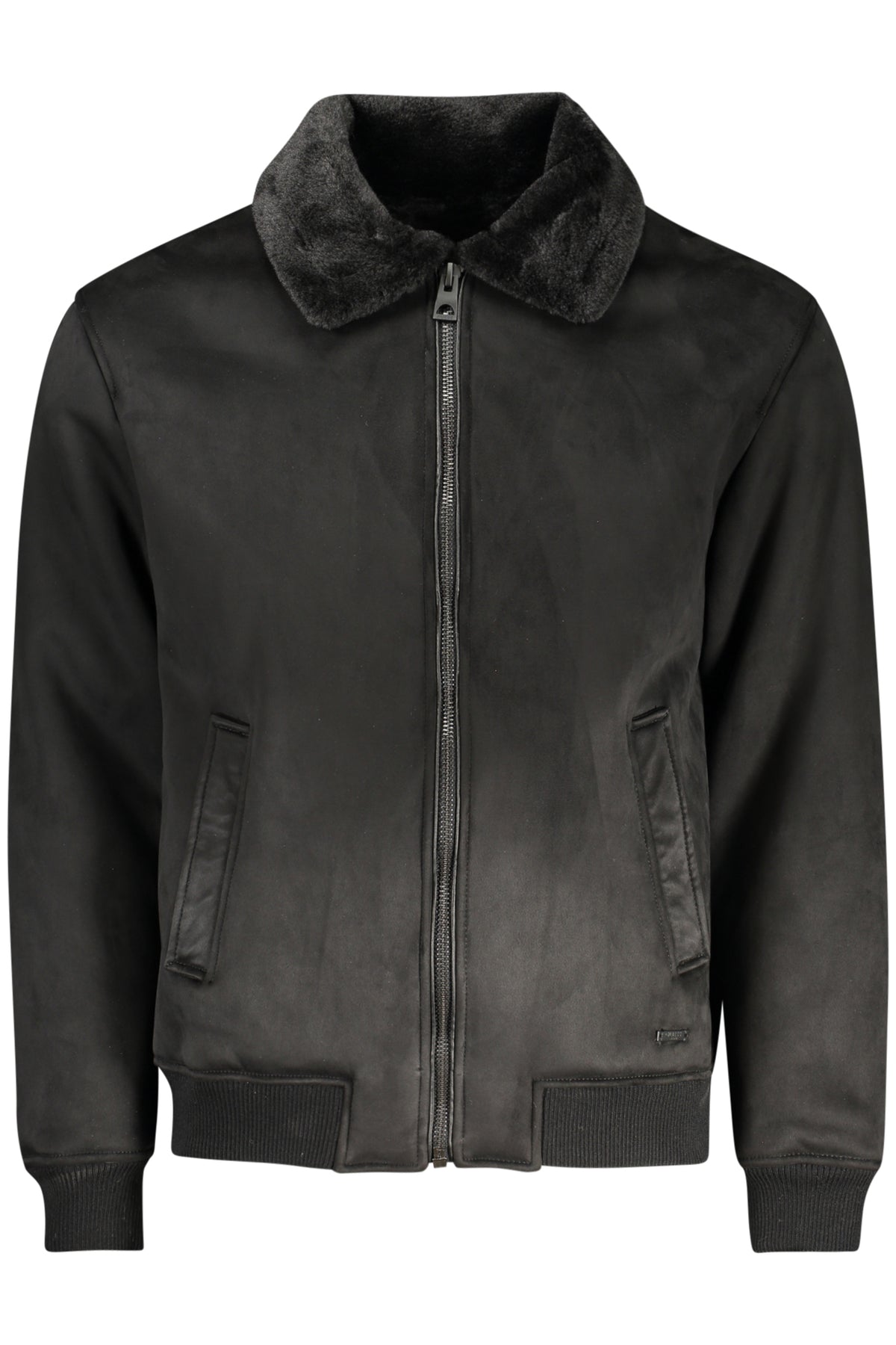 BLUSÃO COM FECHO GUESS JEANS HOMEM PRETO