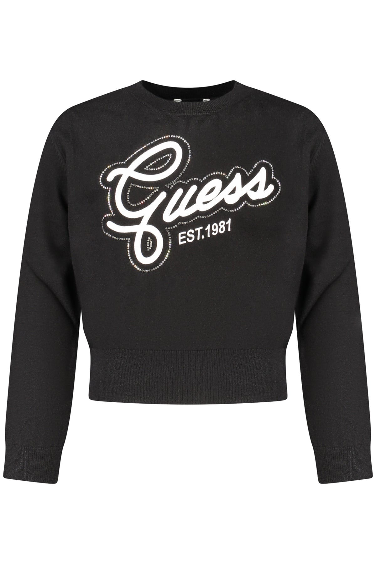 CAMISOLA COM BORDADO GUESS JEANS CRIANÇA PRETA