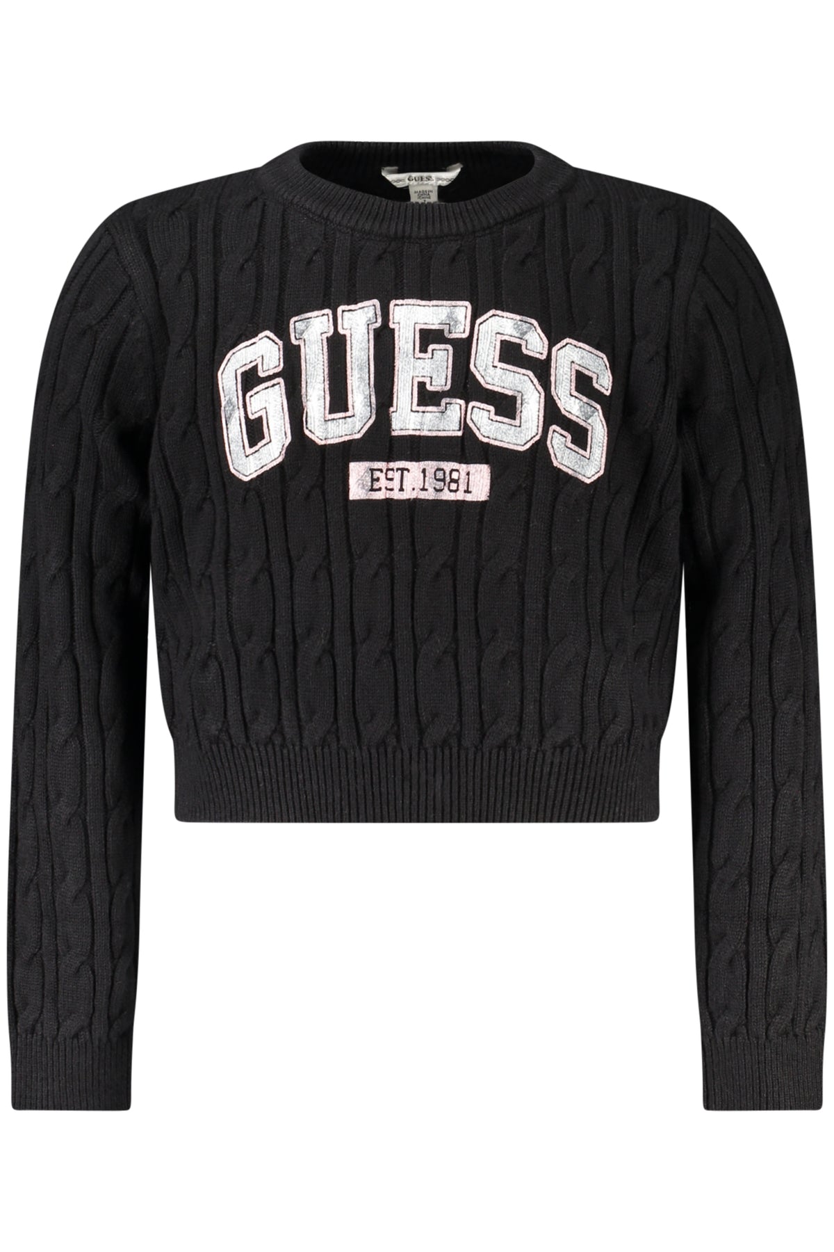 CAMISOLA EM ALGODÃO GUESS JEANS CRIANÇA PRETA