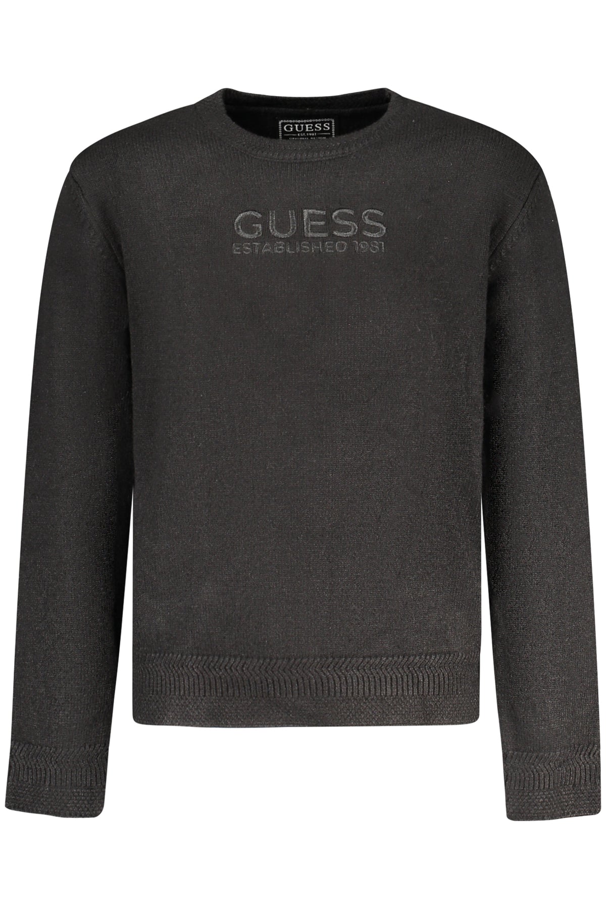 CAMISOLA COM BORDADO GUESS JEANS CRIANÇA PRETA