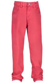 CALÇAS EM ALGODÃO GUESS JEANS CRIANÇA VERMELHAS