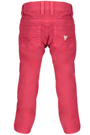 CALÇAS EM ALGODÃO GUESS JEANS CRIANÇA VERMELHAS