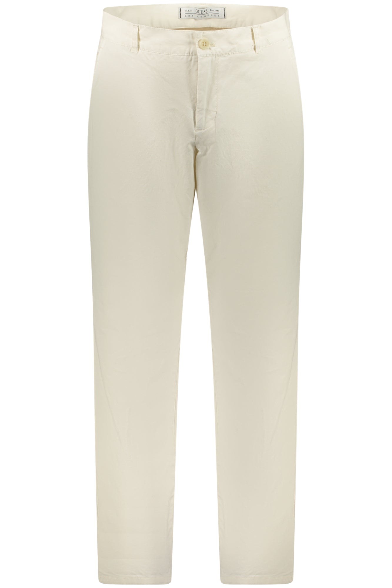CALÇAS EM LINHO GUESS JEANS HOMEM BRANCAS