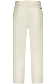 CALÇAS EM LINHO GUESS JEANS HOMEM BRANCAS
