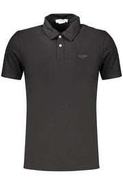 POLO EM ALGODÃO GUESS JEANS HOMEM PRETO