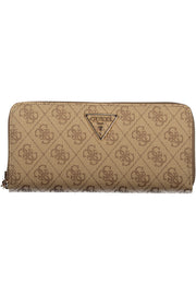 CARTEIRA COM FECHO GUESS JEANS MULHER BEGE