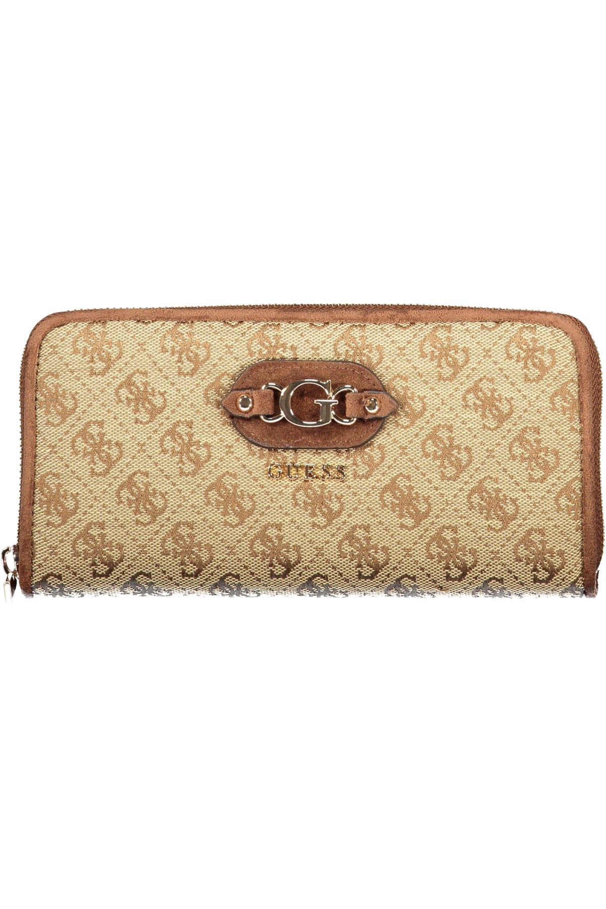 CARTEIRA COM FECHO GUESS JEANS MULHER BEGE