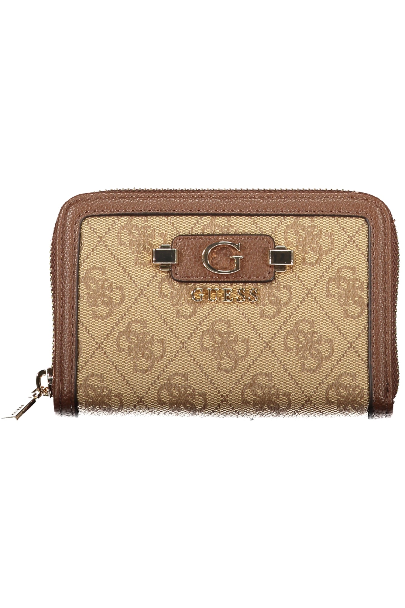 CARTEIRA COM FECHO GUESS JEANS MULHER BEGE
