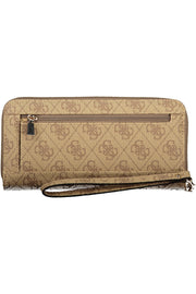 CARTEIRA COM FECHO GUESS JEANS MULHER BEGE