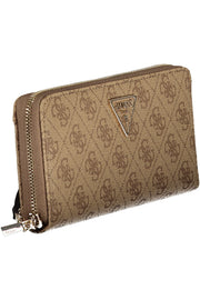 CARTEIRA COM FECHO GUESS JEANS MULHER BEGE