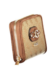CARTEIRA COM ESTAMPADO GUESS JEANS MULHER BEGE