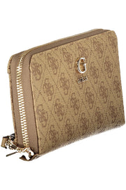 CARTEIRA COM FECHO GUESS JEANS MULHER BEGE