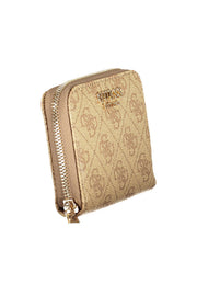 CARTEIRA COM FECHO GUESS JEANS MULHER BEGE