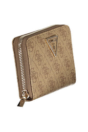 CARTEIRA COM FECHO GUESS JEANS MULHER BEGE