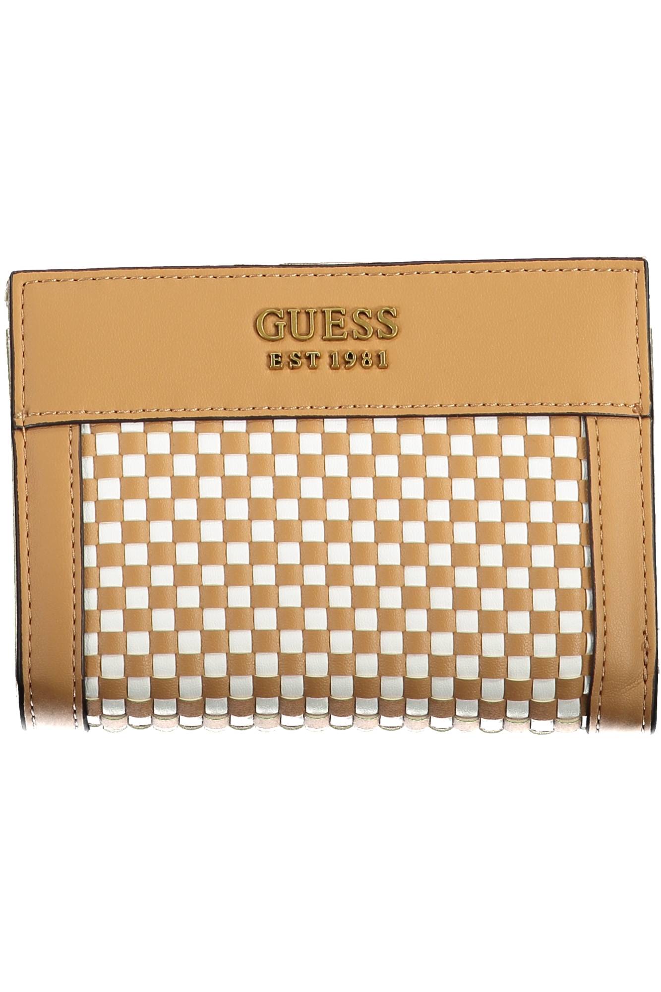 GUESS JEANS BROWN WOMEN'S WALLET