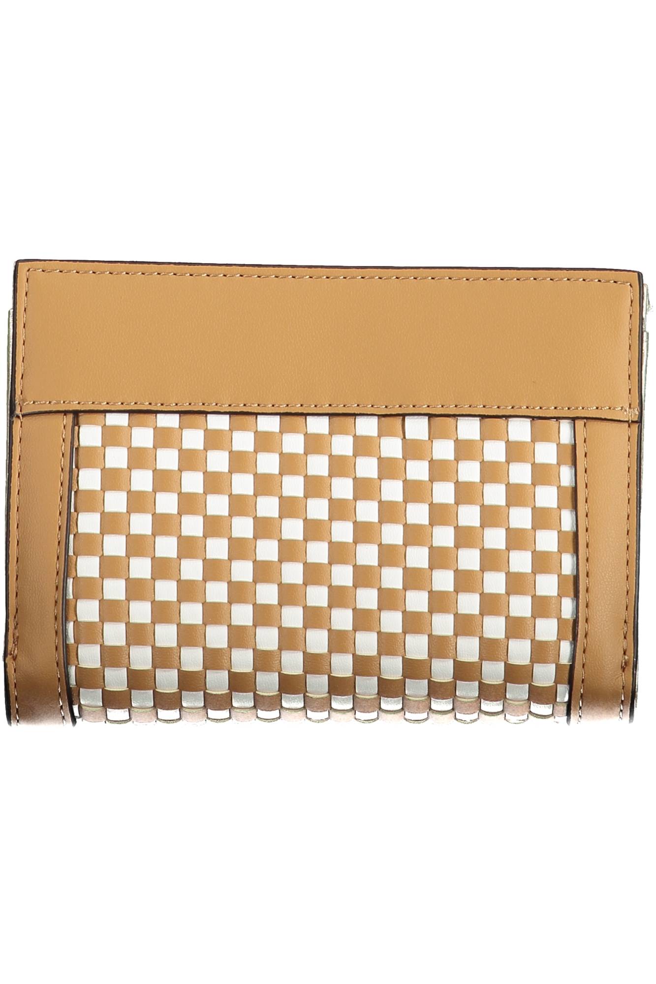 GUESS JEANS BROWN WOMEN'S WALLET
