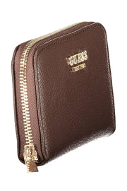 CARTEIRA COM FECHO GUESS JEANS MULHER CASTANHA